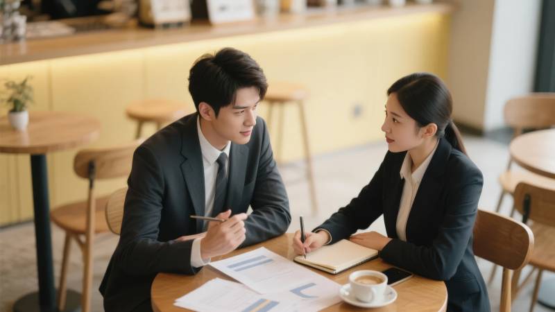 商务洽谈中图片