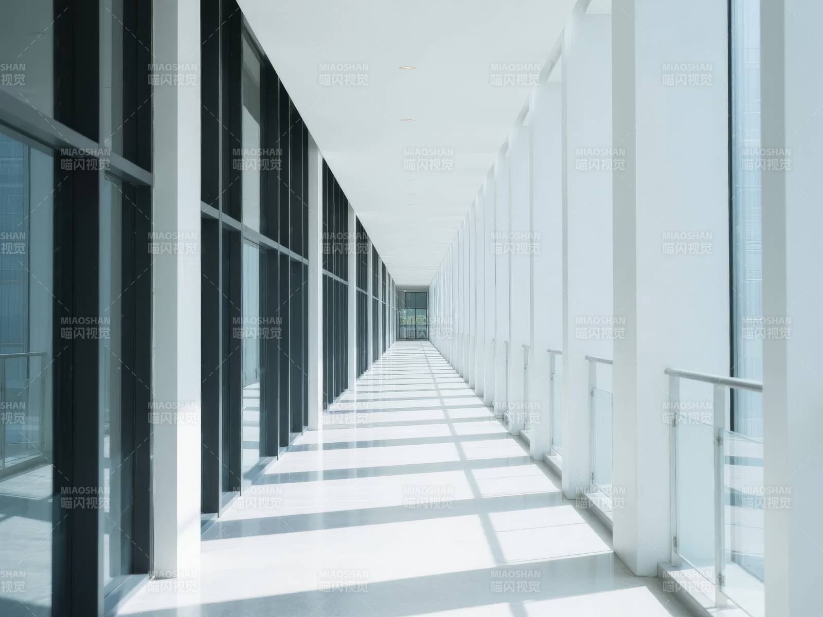 现代建筑长廊图片