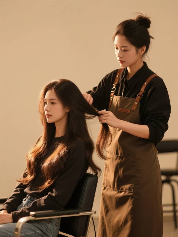 温柔剪发时刻图片