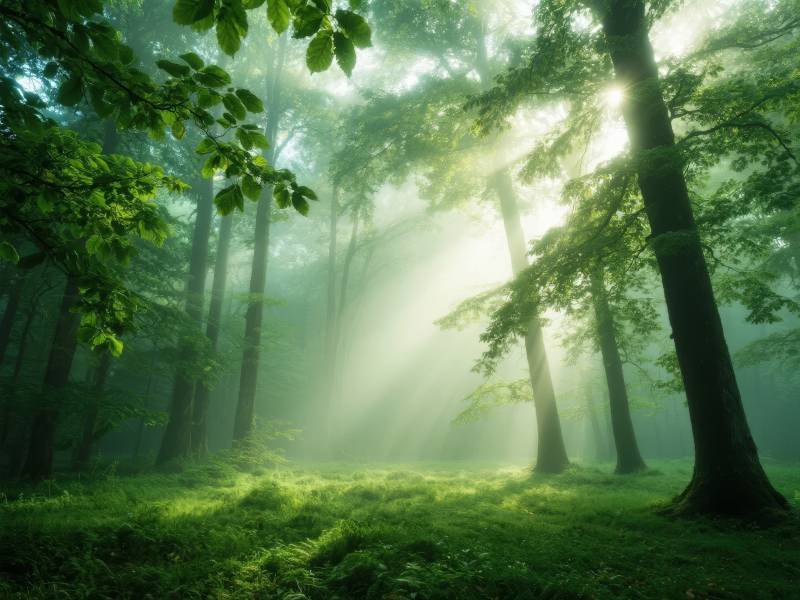 晨光森林图片