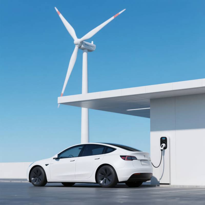 风电充电 绿色出行图片