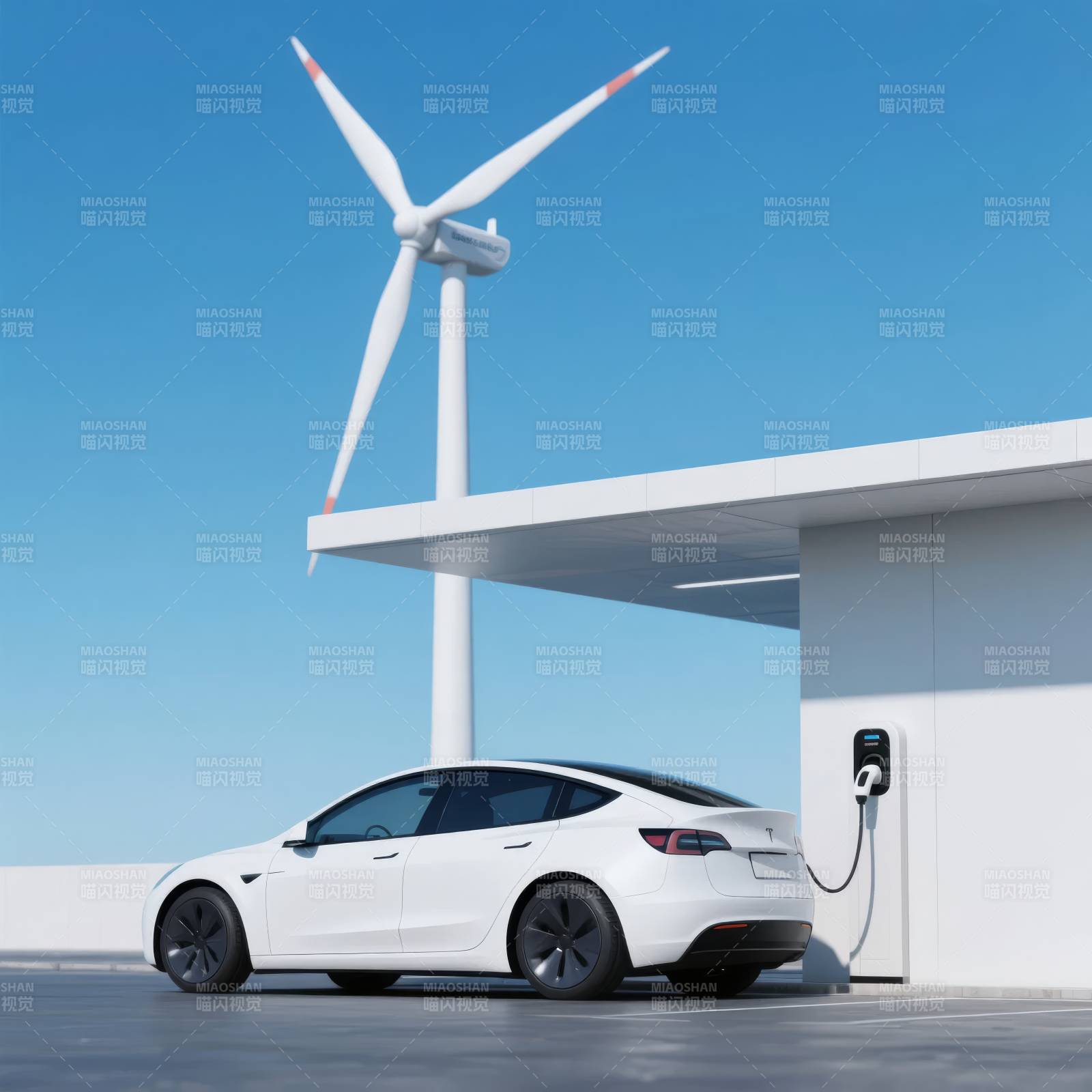 风电充电 绿色出行图片