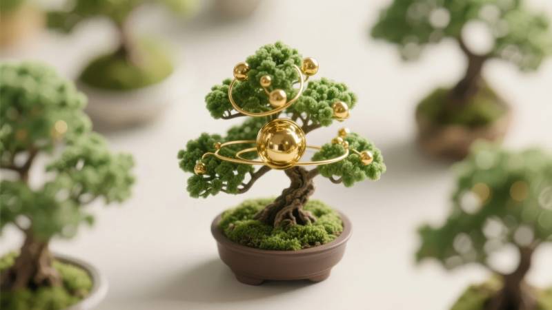 金饰盆景艺术图片