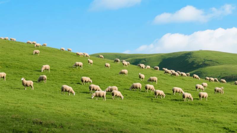 绿野牧羊图图片