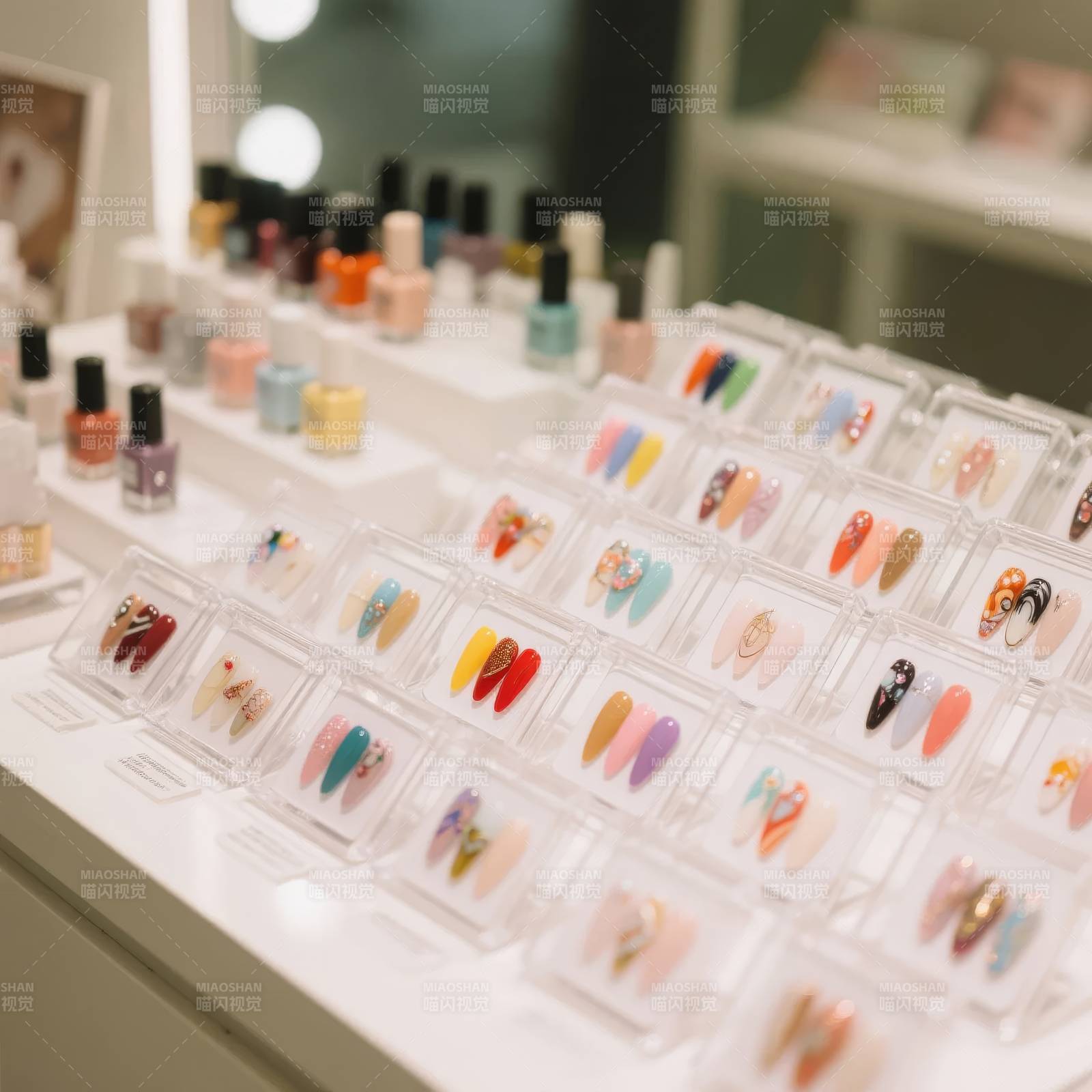 美甲展示柜图片