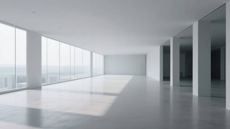 极简空旷大厅图片