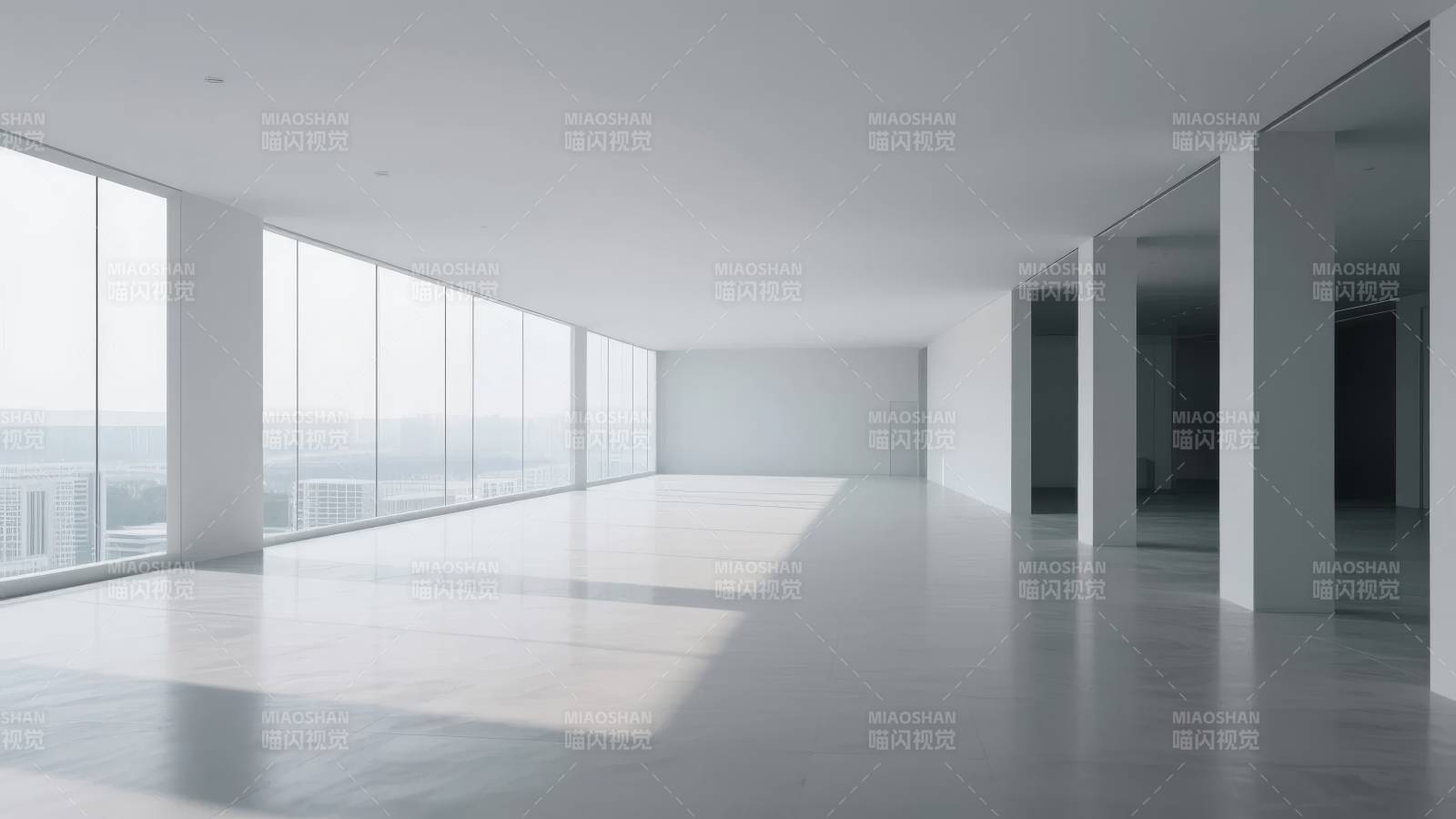 极简空旷大厅图片