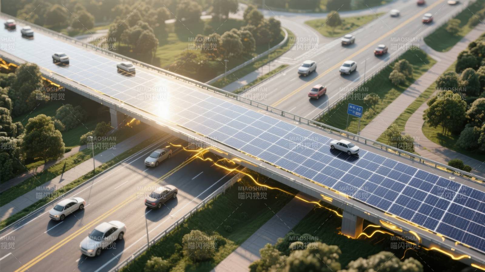 太阳能公路桥图片