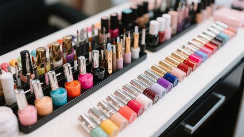 美甲彩油陈列展示图片