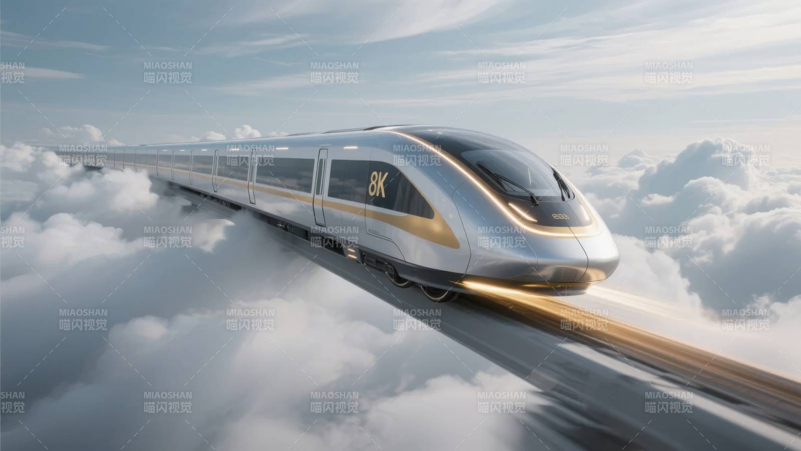 云中飞驰的K列车图片