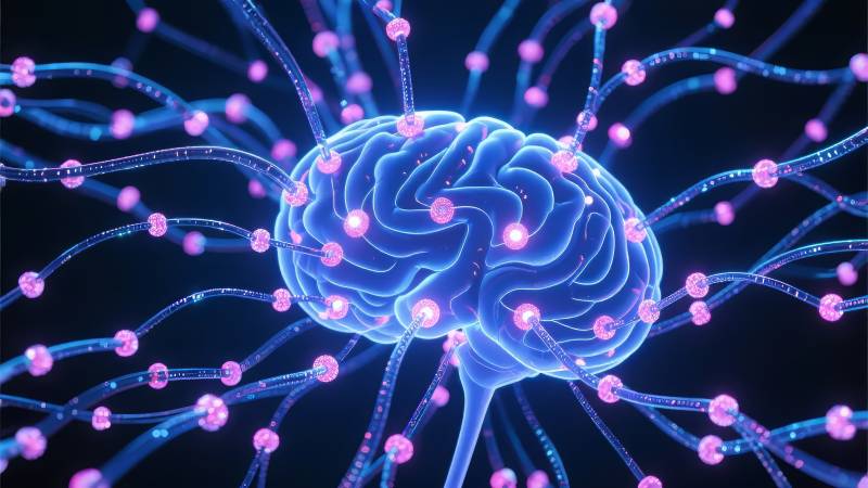 脑神经网络连接图片
