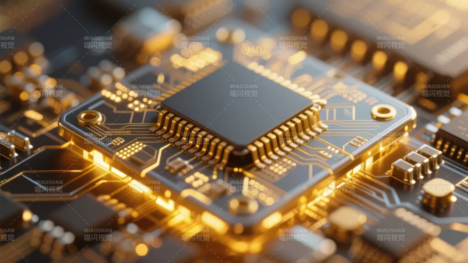 芯片特写 精密电路图片