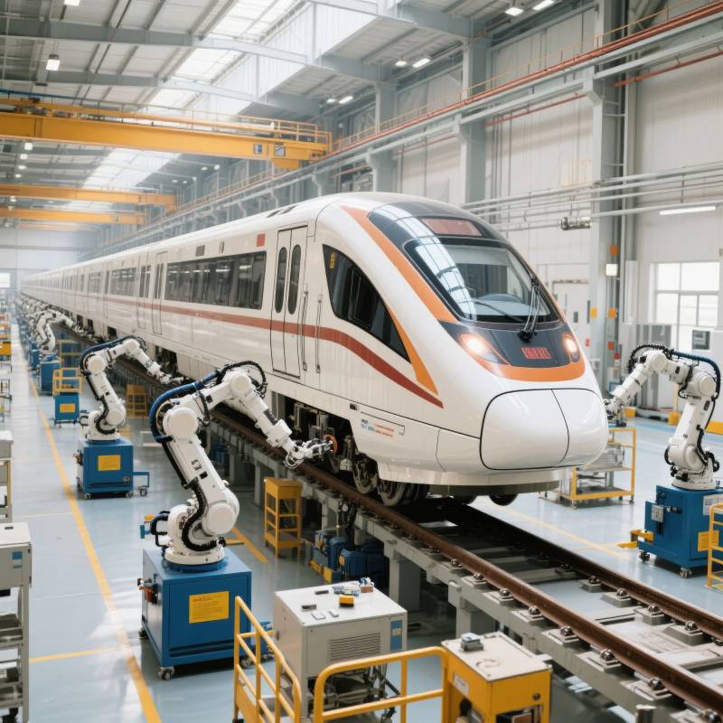 智能高铁检修车间图片