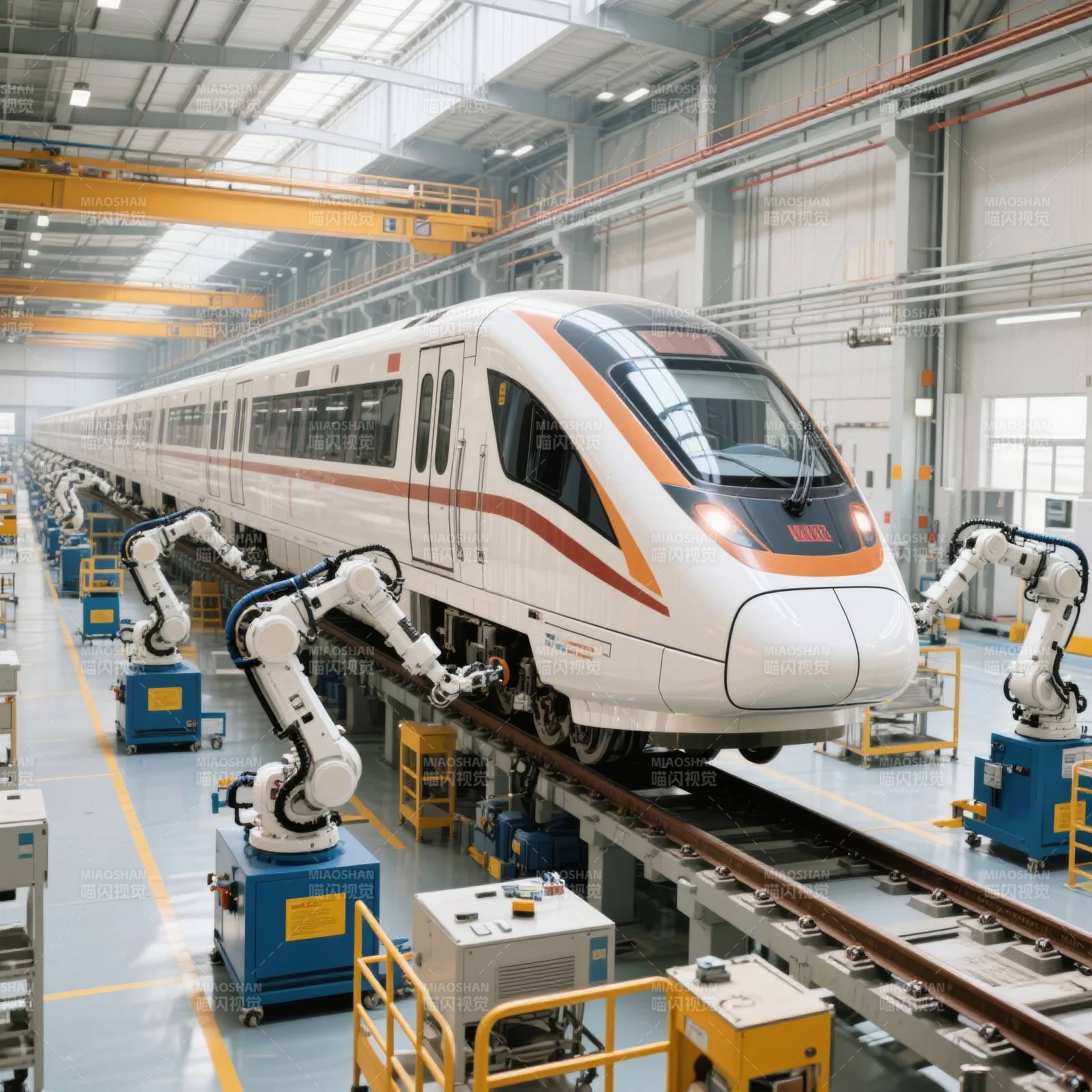 智能高铁检修车间图片