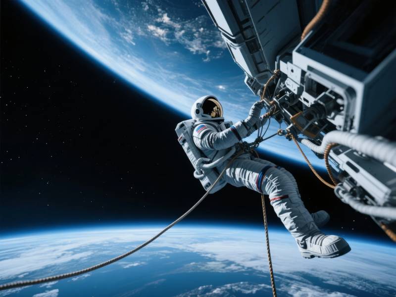太空行走图片