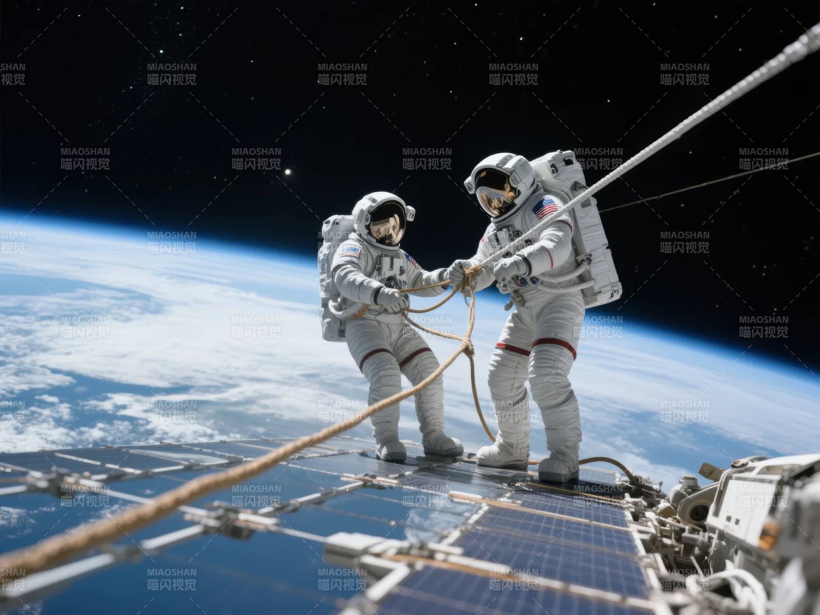 太空行走 地球为伴图片