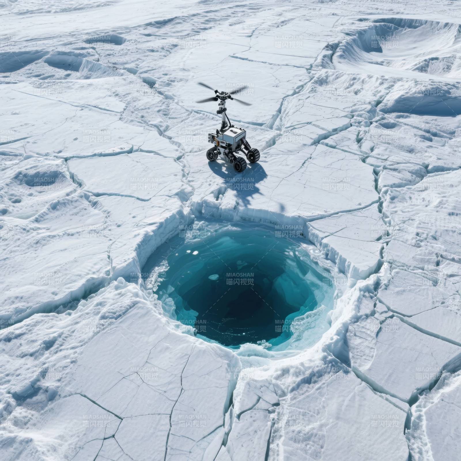 冰原探洞机器人图片