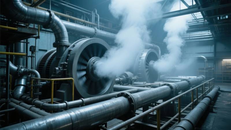 工业蒸汽管道图片