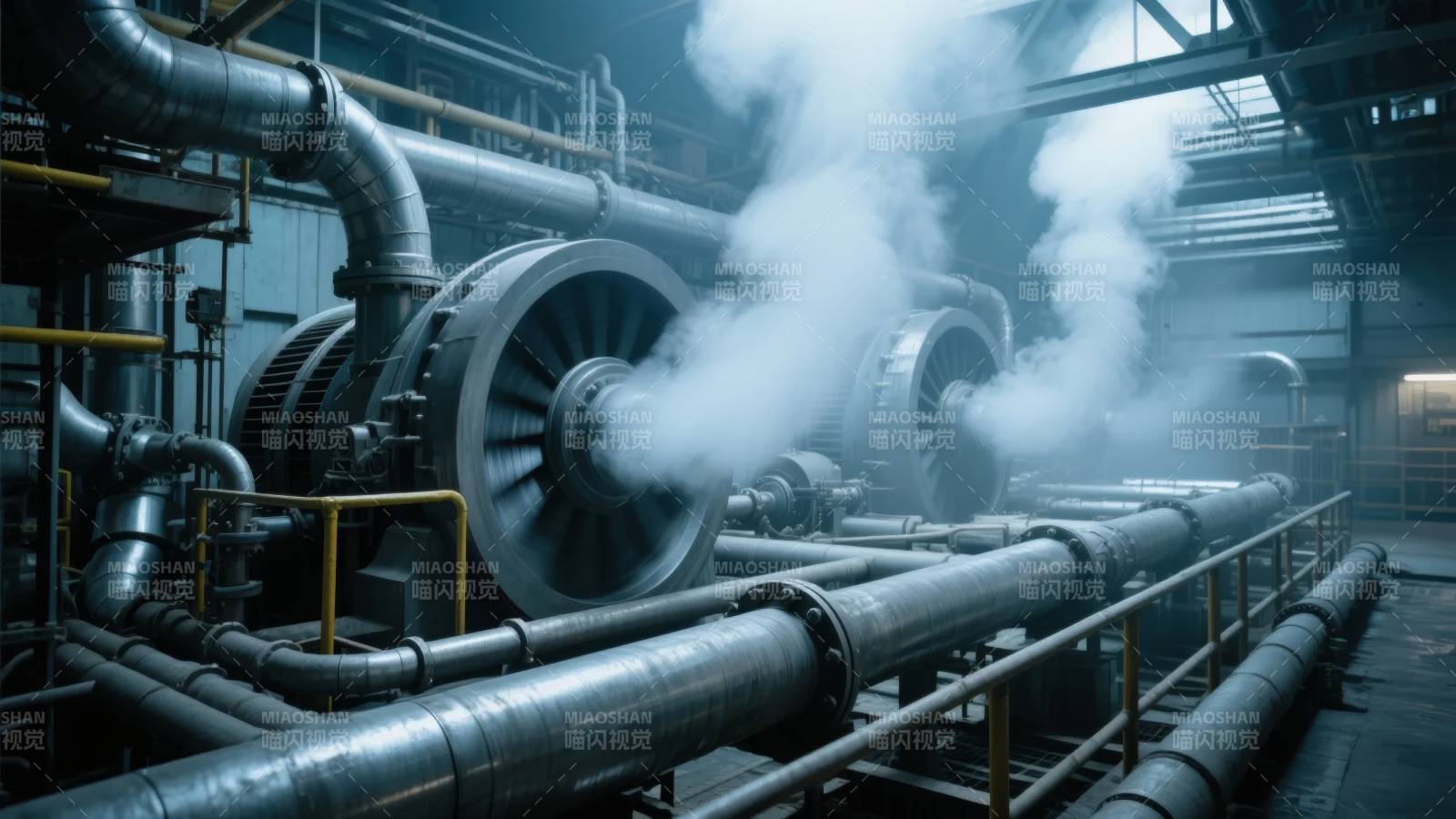 工业蒸汽管道图片