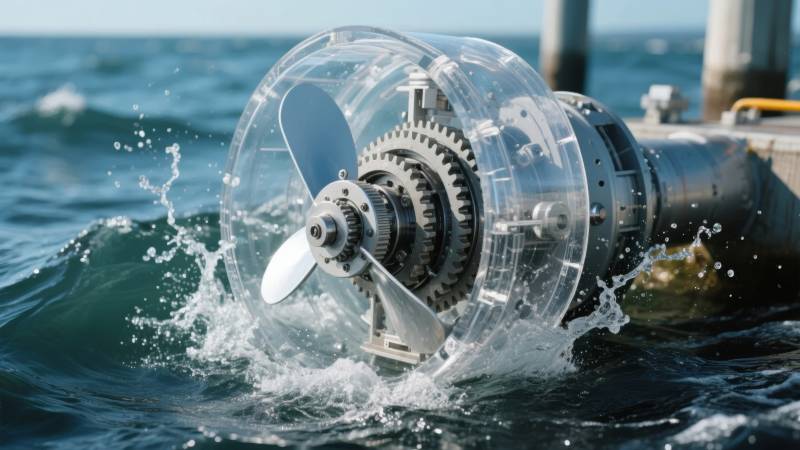 水下推进器运转图片