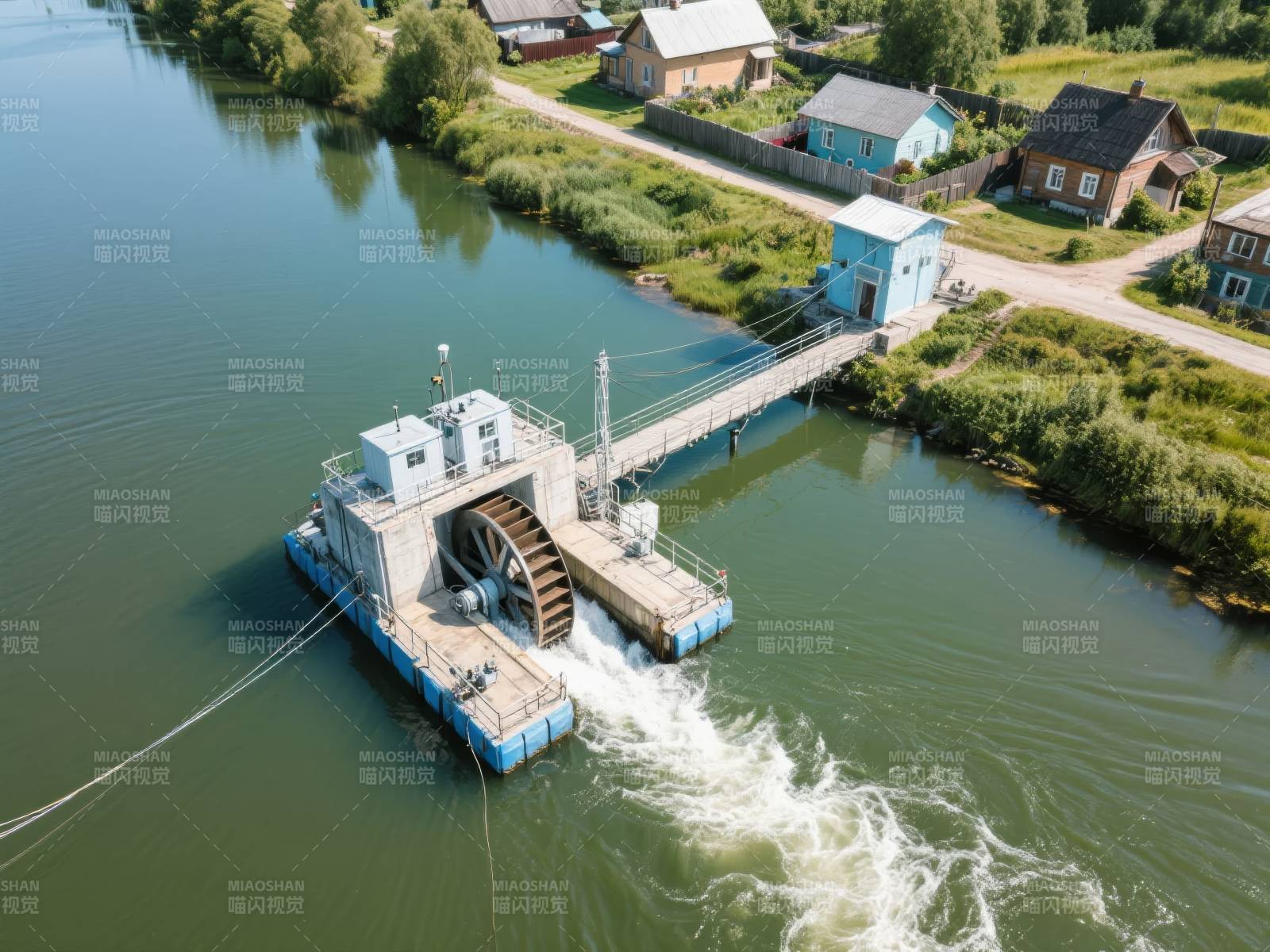 水轮机发电站图片