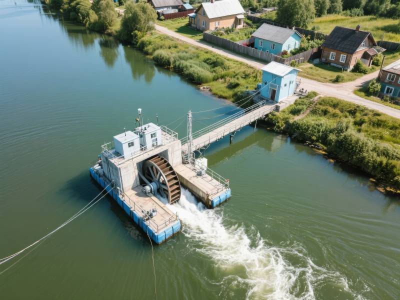 水轮机发电站图片