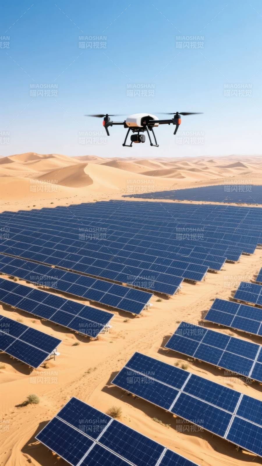 无人机巡检光伏电站图片