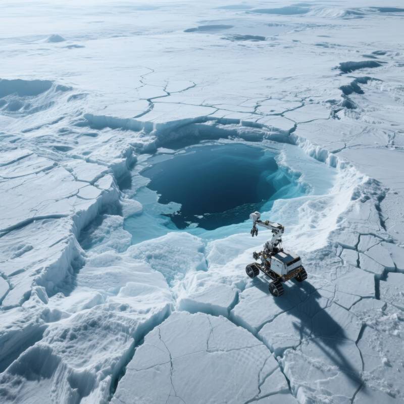 冰原探秘机器人图片