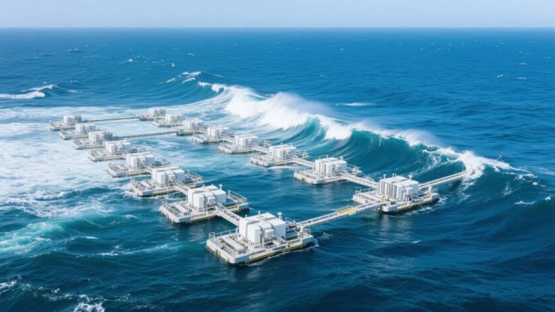 海上浮岛电站图片