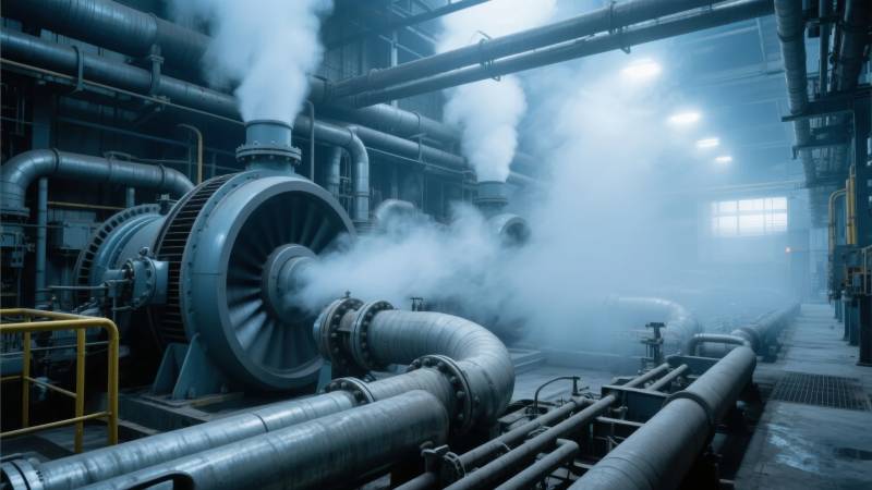 工业蒸汽管道图片