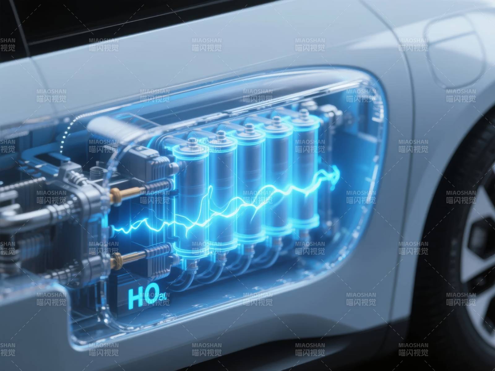 氢能源汽车动力系统图片