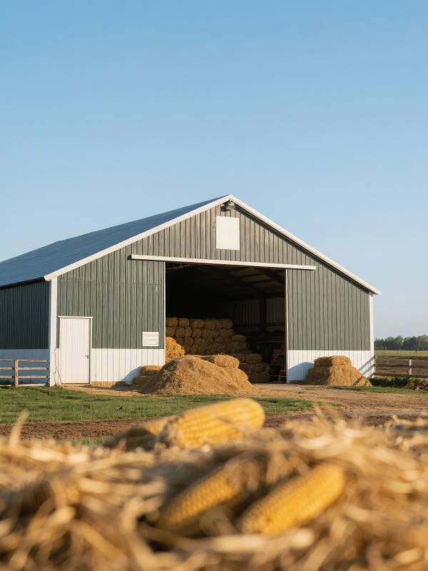 丰收的农场仓库图片