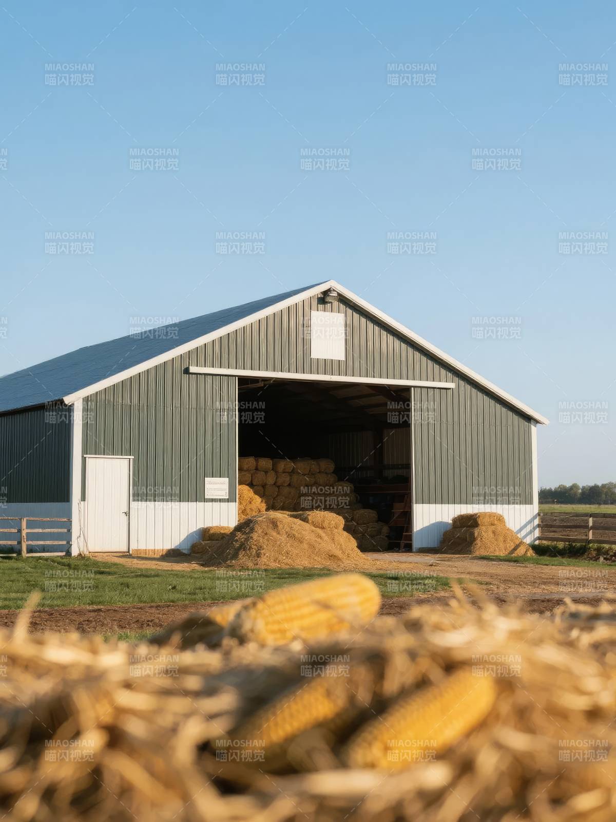 丰收的农场仓库图片