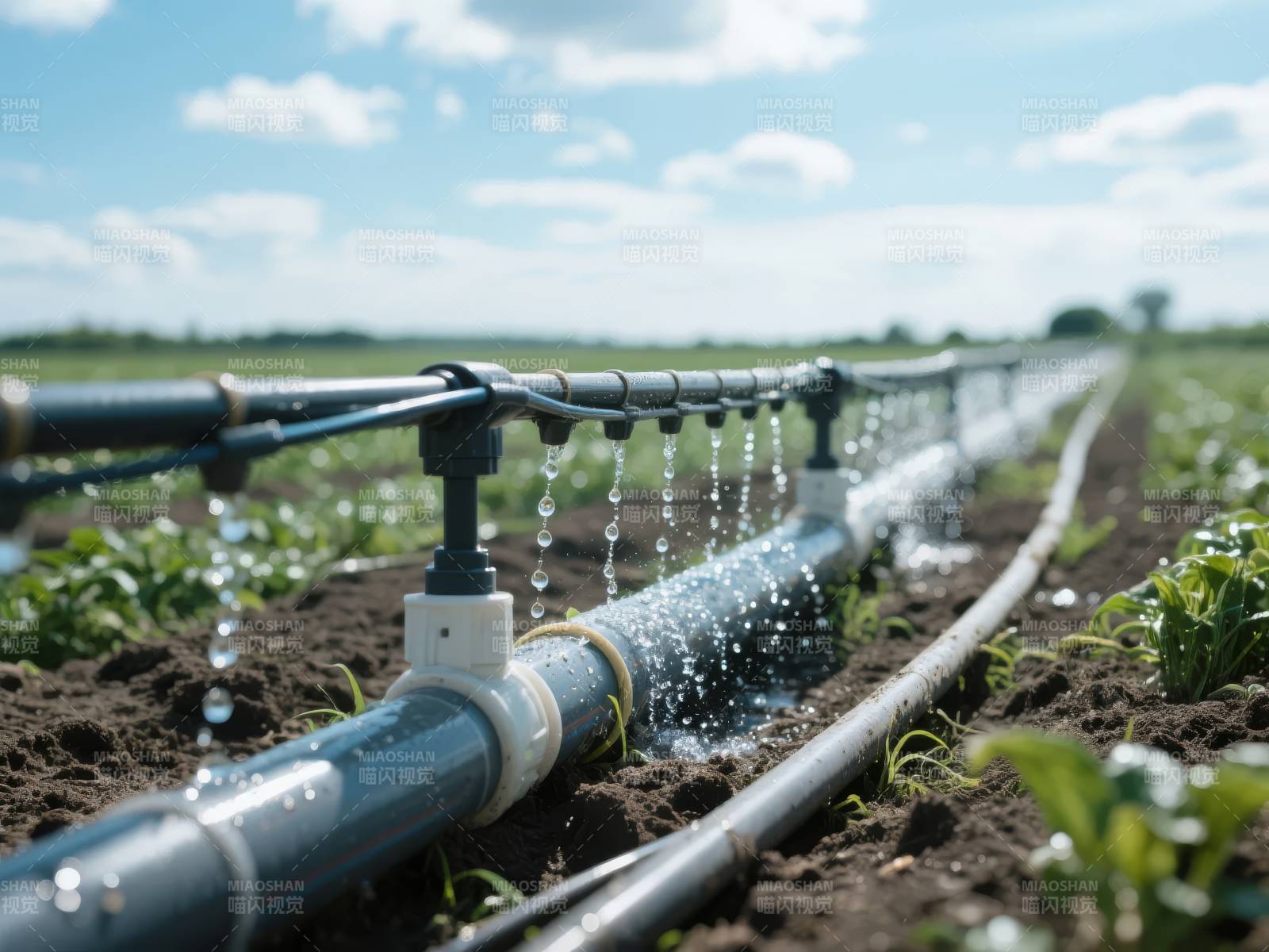滴灌农田节水灌溉图片