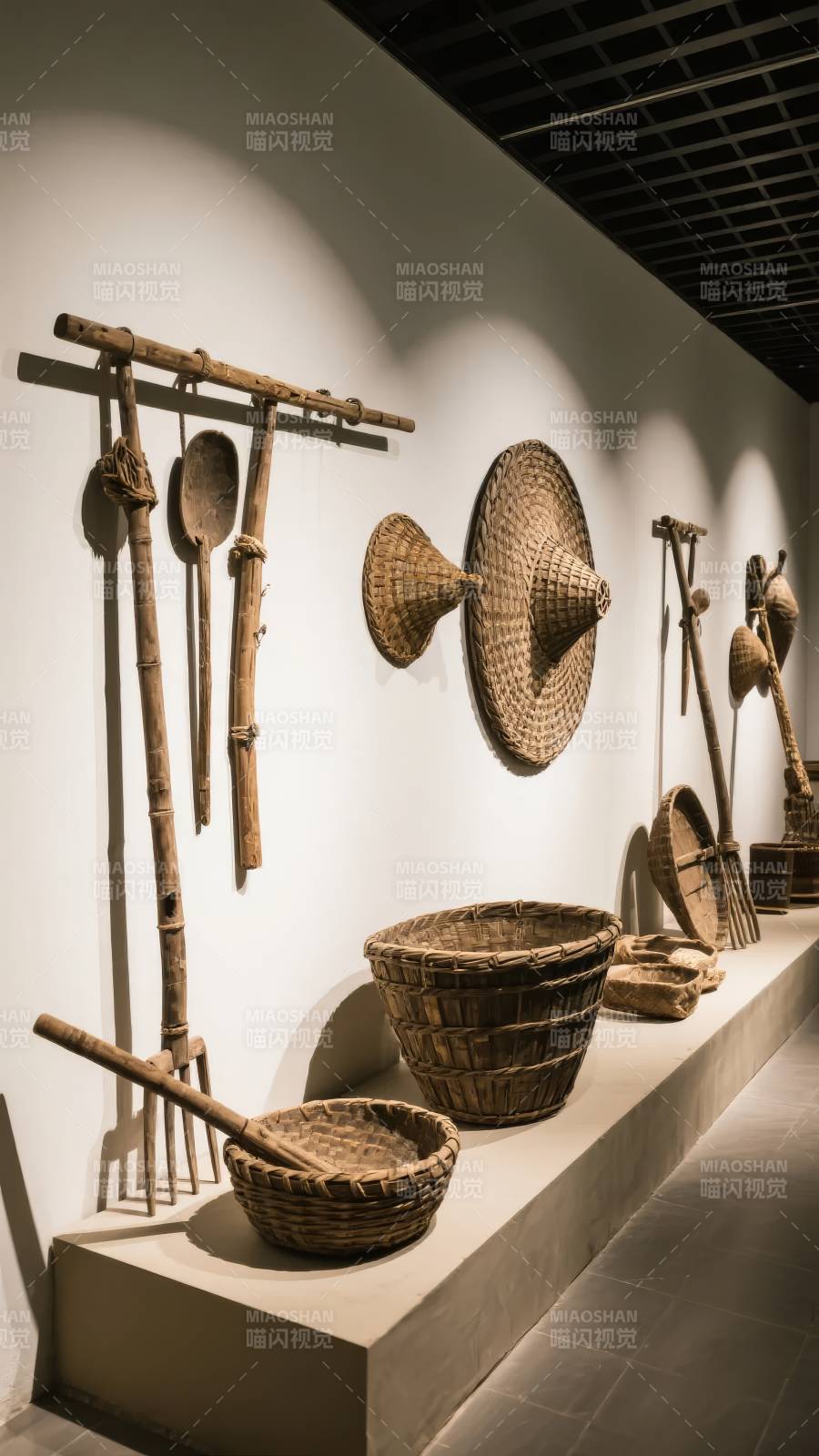 传统农具展示图片