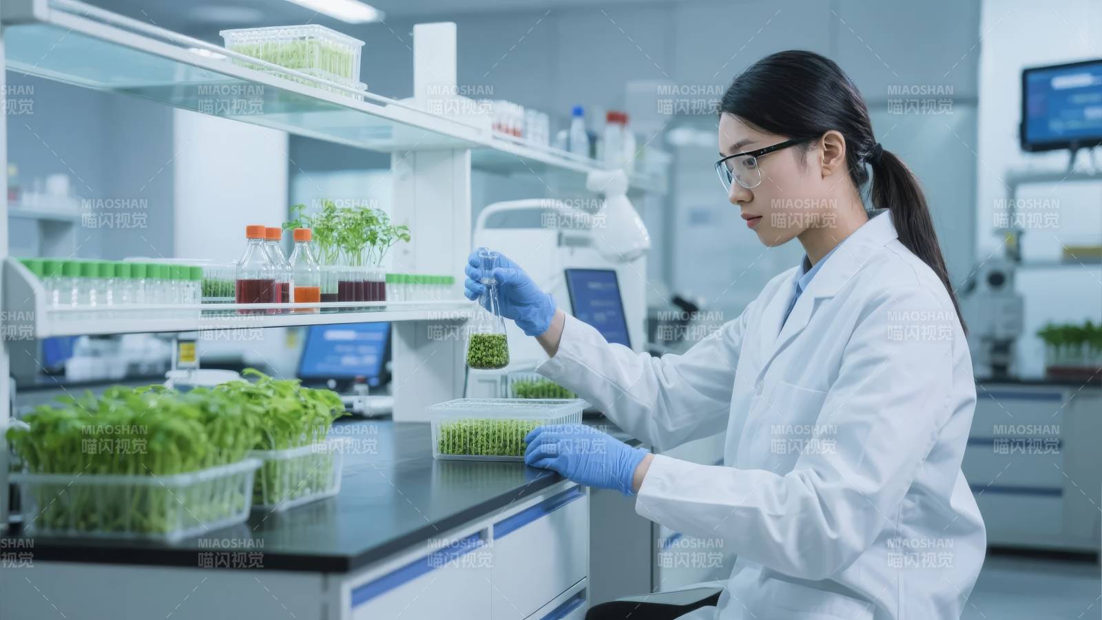 实验室科研人员工作图片