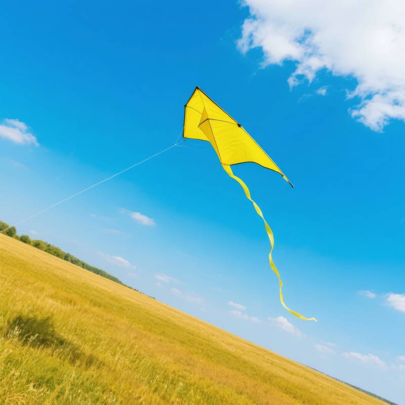 黄鸢飞天 草野晴空图片