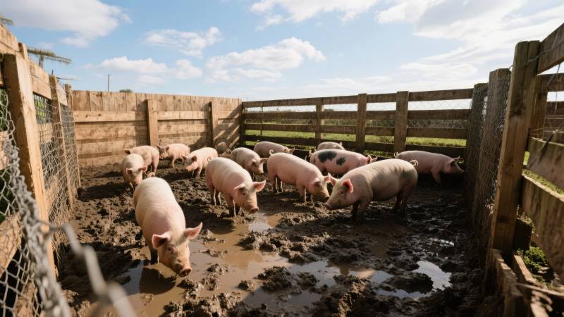 猪圈里的小猪们图片