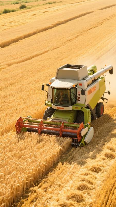 金秋收割忙图片