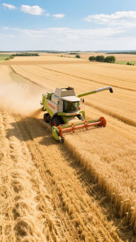 金秋收割忙图片