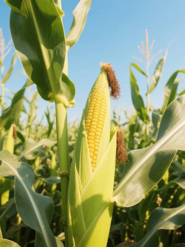 金黄玉米田间景图片