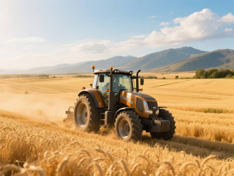 金秋收割忙图片