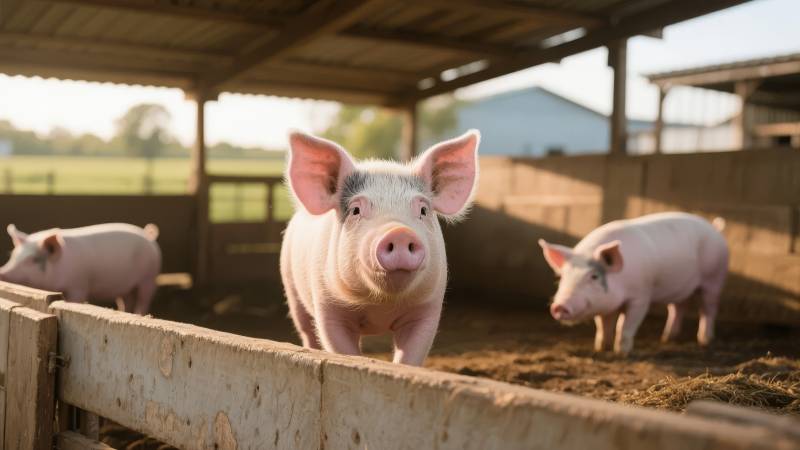 猪圈里的小猪们图片