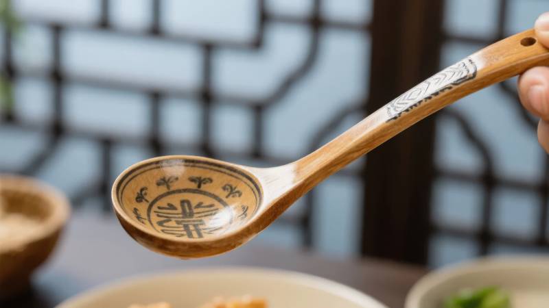 古韵木勺品茶香图片