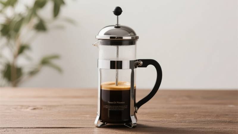 法压壶冲泡咖啡图片