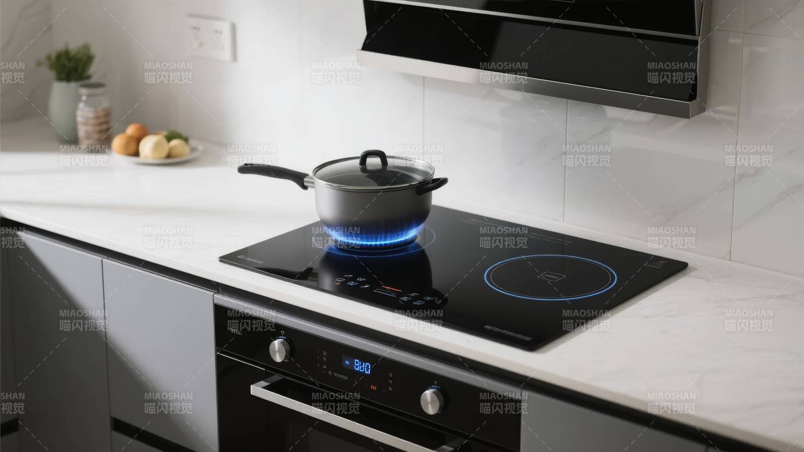现代厨房电磁炉图片