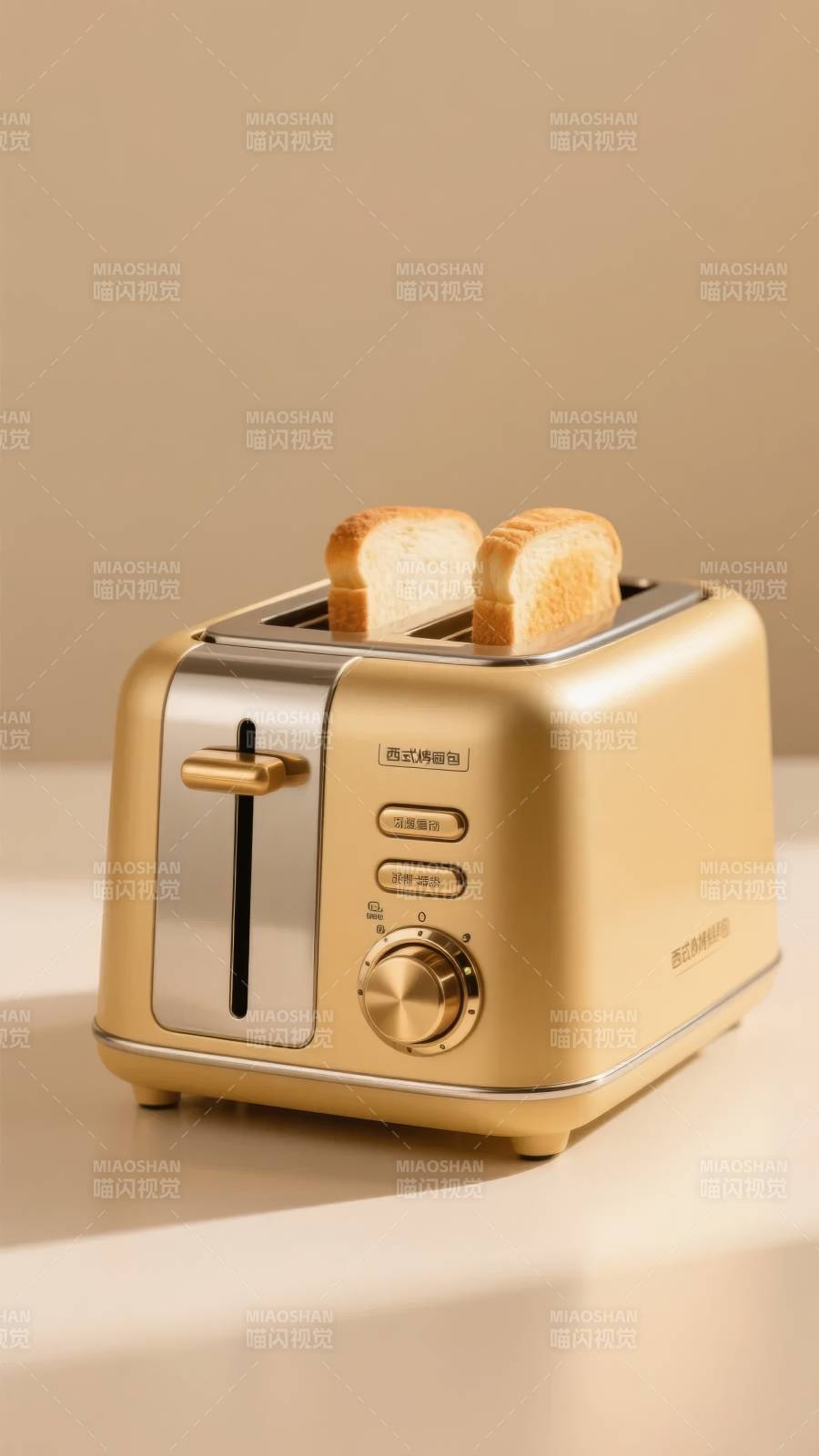 金色烤面包机图片