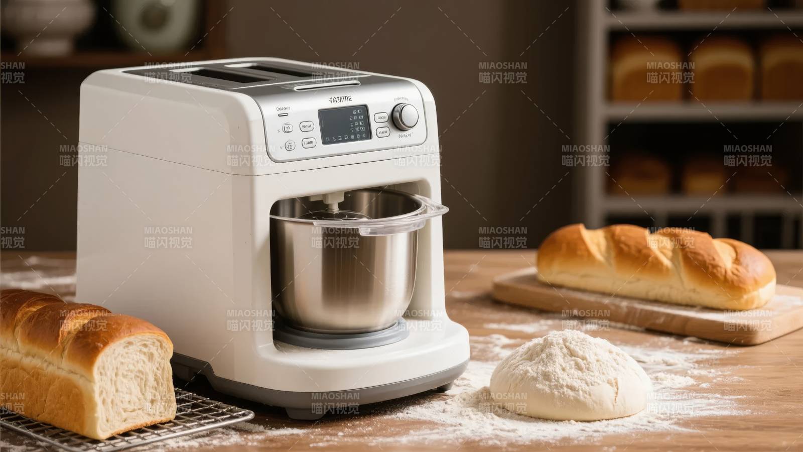 面包机制作新鲜面包图片