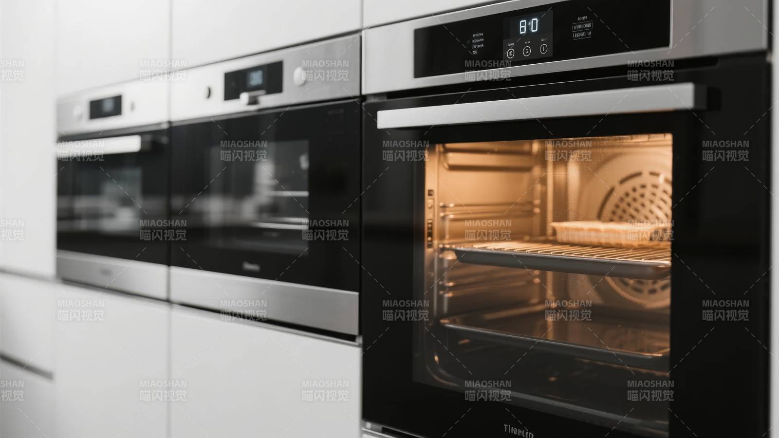 现代厨房嵌入式烤箱图片