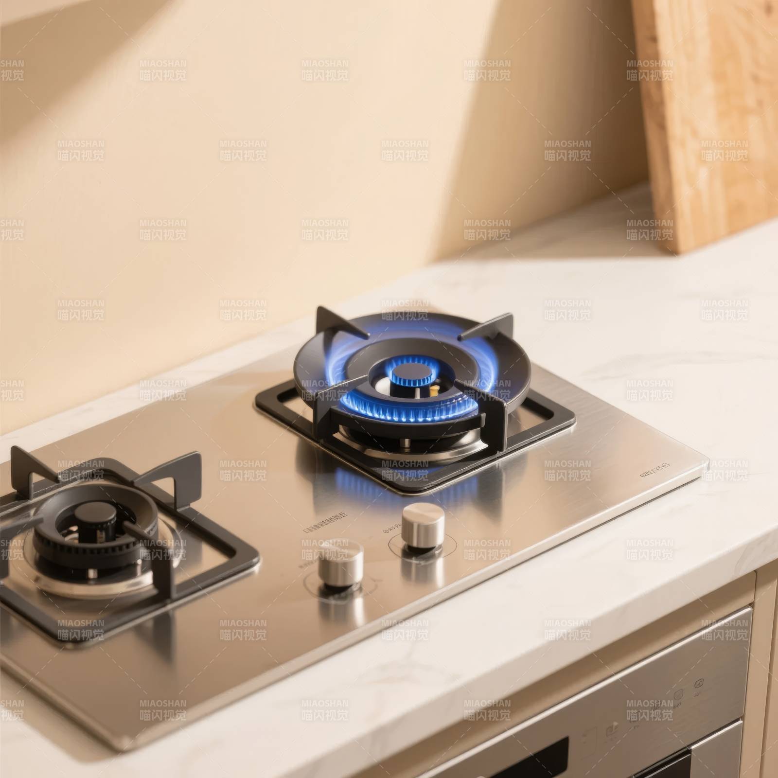 燃气灶具特写图片
